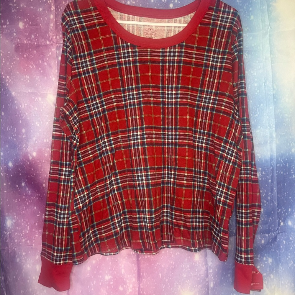 New women’s wonder shop plaid pajamas shirt 🛍